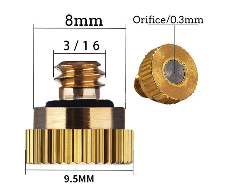 Low Pressure Brass Misting Nozzle